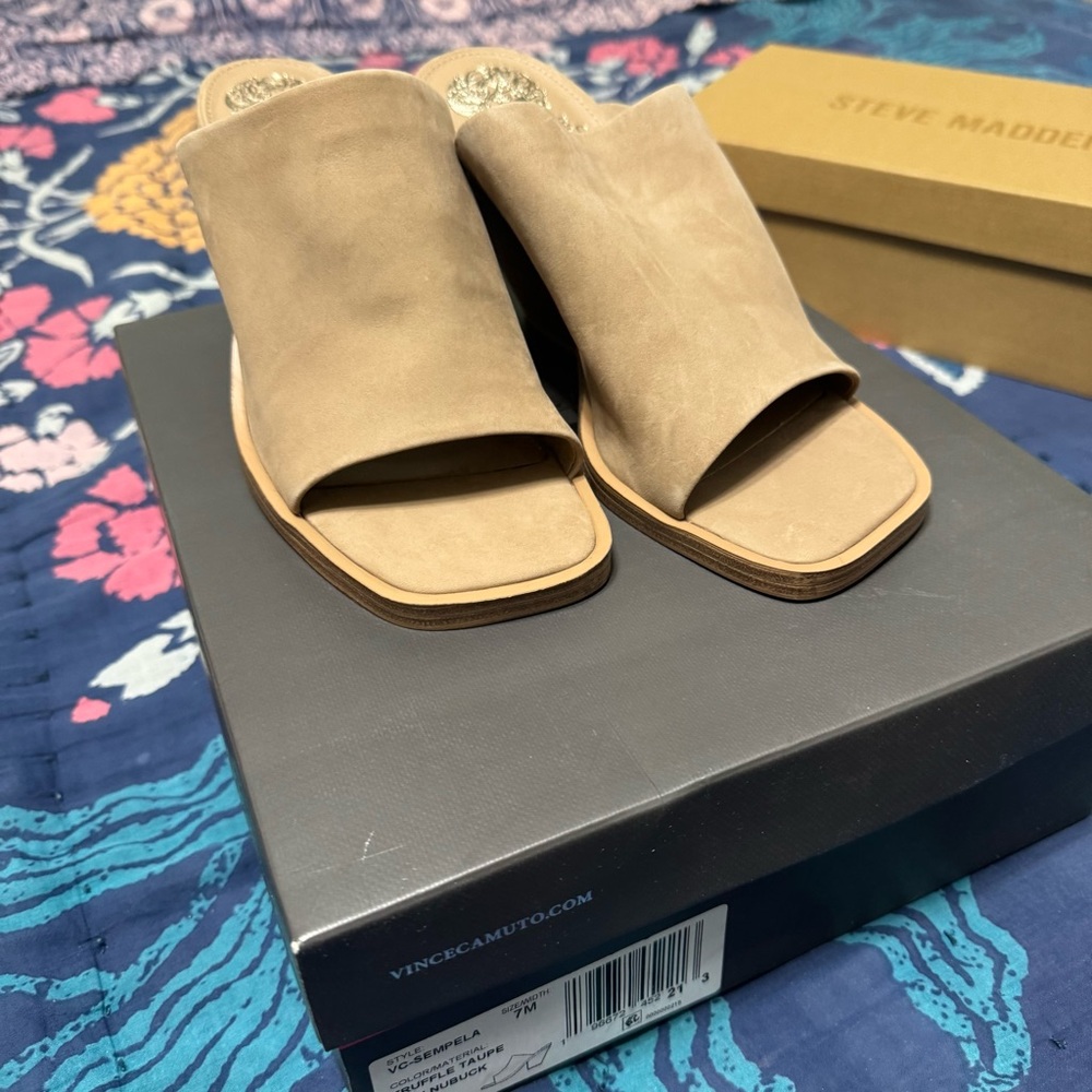 Vince Camuto Women's Beige Mules